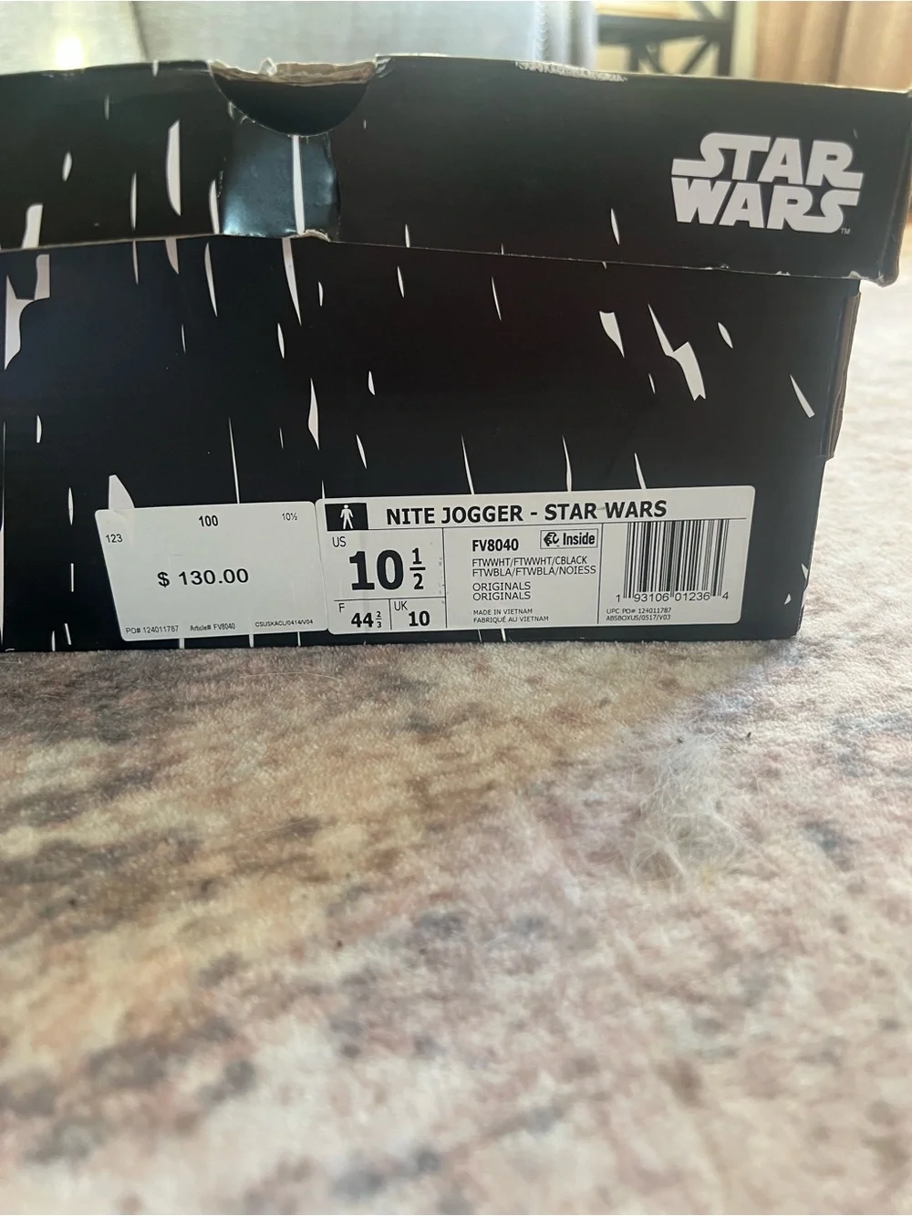 Adidas Originals Star Wars Nite Jogger FV8040 Men’s Size 10.5 NEW in box
